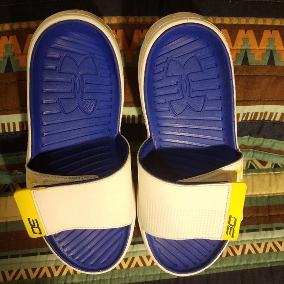 under armour curry slides